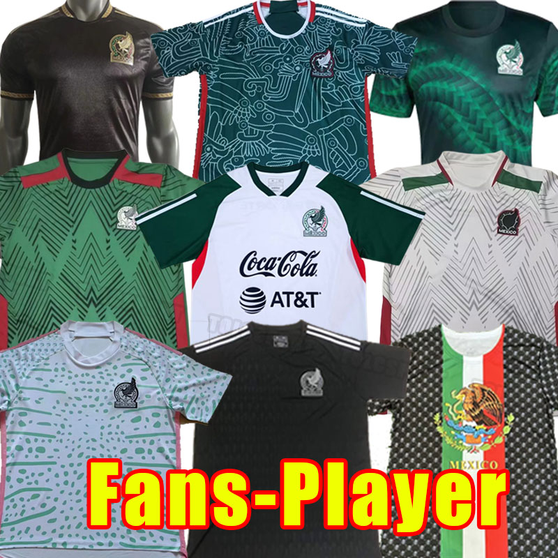 Coupe du monde 2022 2023 2024 Mexique maillots de football 22 23 24 CHICHARITO LOZANO DOS SANTOS maillot de football femme Hommes Fans joueur Ver