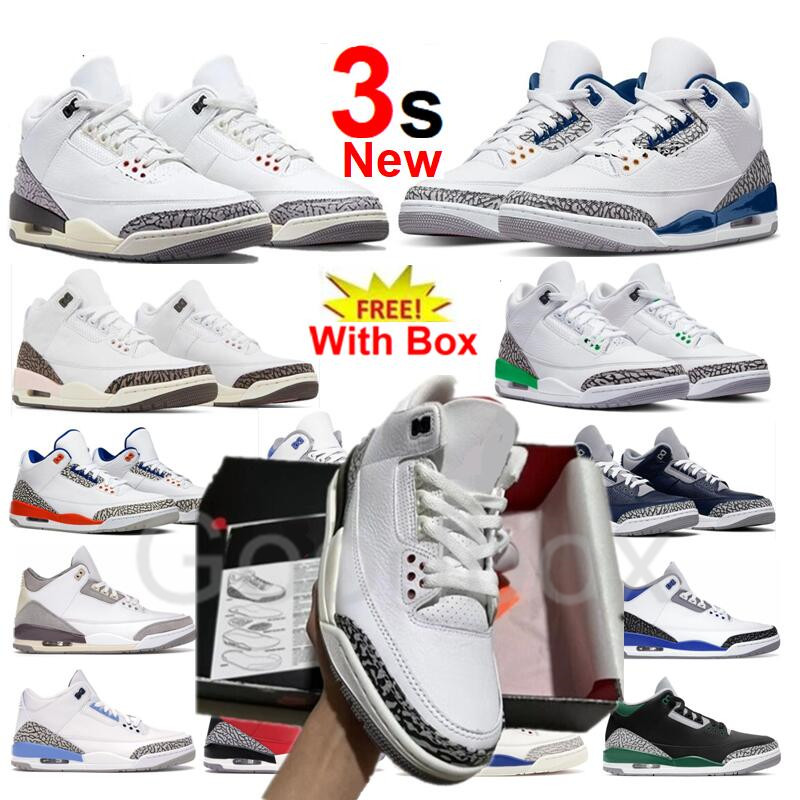 

Ivory 3 3s Navy Cement Wizards Hide and Sneak Palomino With Box White Cement Fear Lucky Green UNC True Blue Fire Red Men Shoe 2024 Archaeo Brown True Blue Georgetown, Color-32