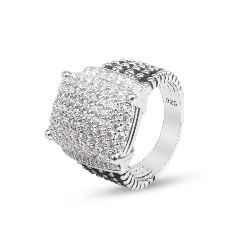 

Rings Dy Twisted Wire Ring Diamond Ring Women Fashion Platinum Plated Micro Diamond Trend Versatile Style