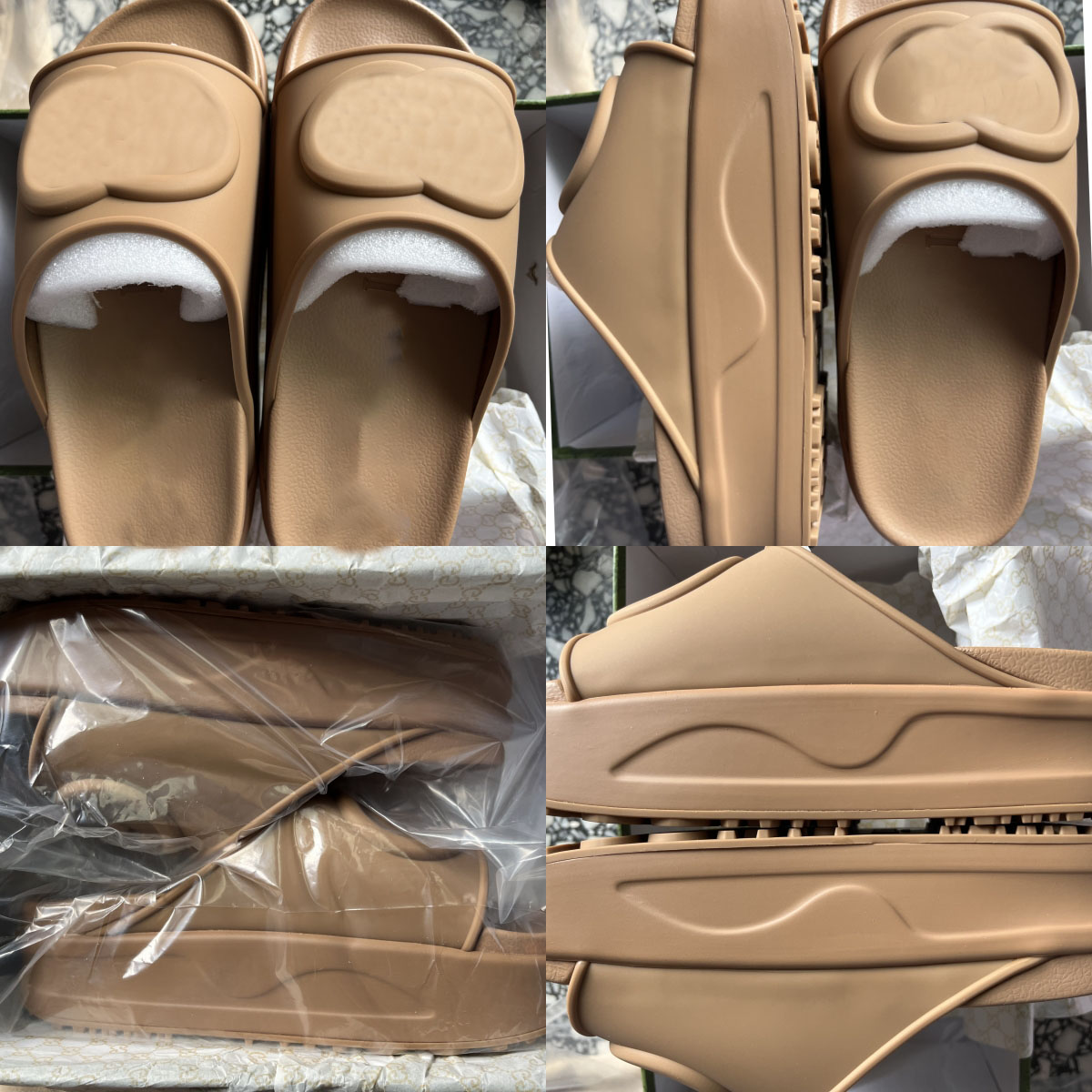 

2023 New designer women's style Slippers Sandal Sliders Macaron thick bottom non-slip soft bottom fashion G house slipper women wear beach flip-flops