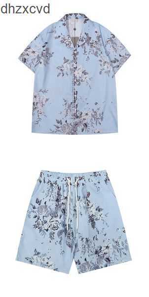 

crime summer fashion Mens Tracksuits Hawaii beach pants set designer shirts printing leisure shirt man slim fit the board of directors sleeve short beachs 4OHN