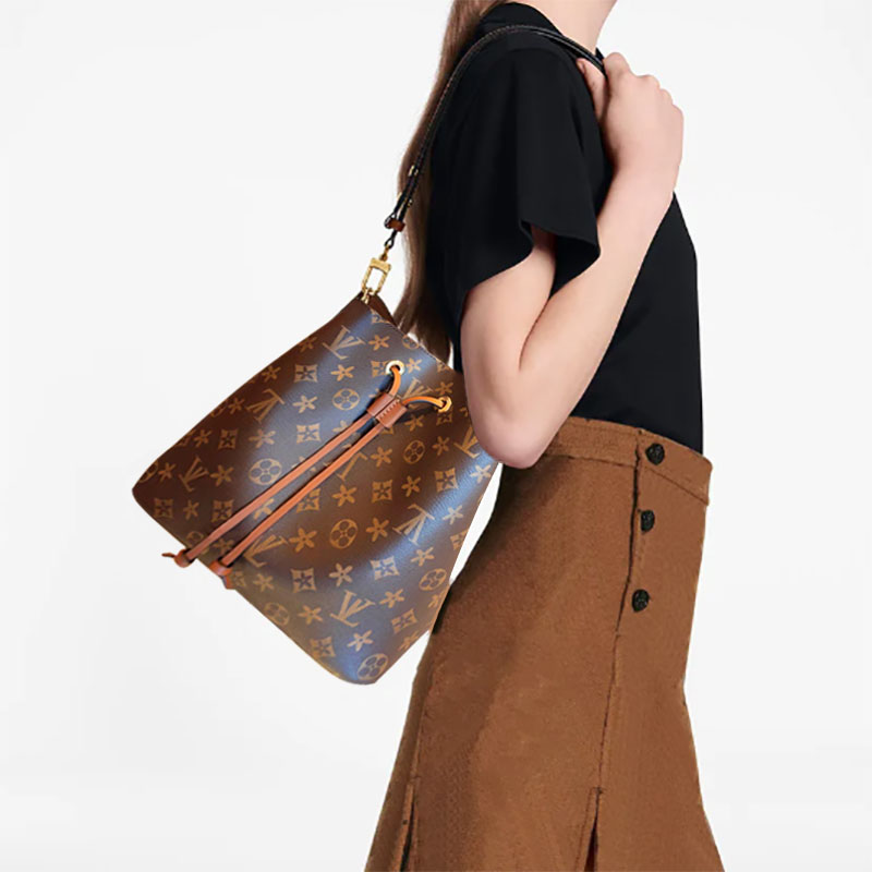 

NEONOE MM Designer bags shoulder Crossbody bag Brown flower Luxurys handbags women purses designer woman handbag bucket bags totes drawstring purse M44020, Blue