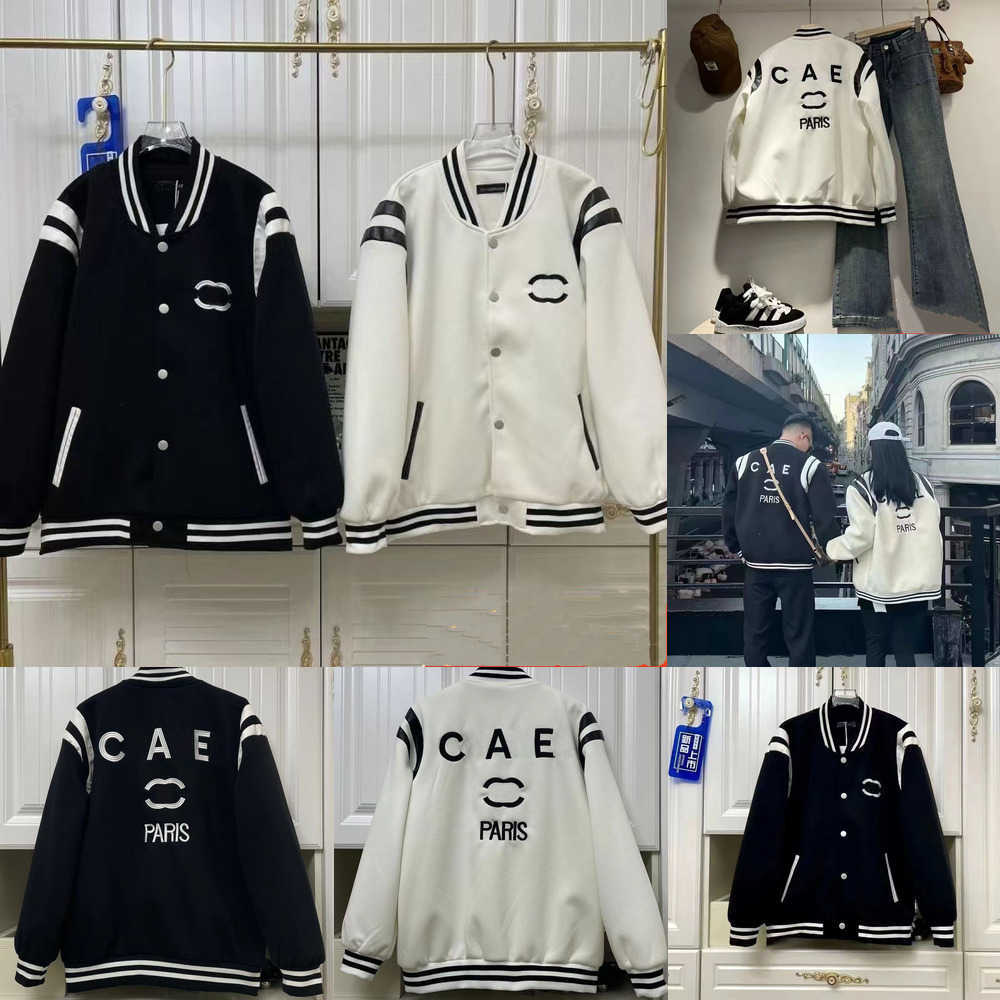 

Designer Quality Baseball Fashion European and American High Collar Bomber Jackets K55R, White