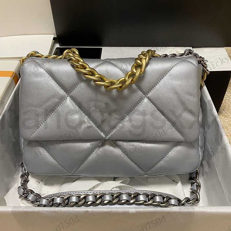 7A Sac à bandoulière Designer Sacs fourre-tout chaîne en argent Sac à bandoulière femme CC 19 Sacs à main en cuir d'agneau luxe Soirée Classique