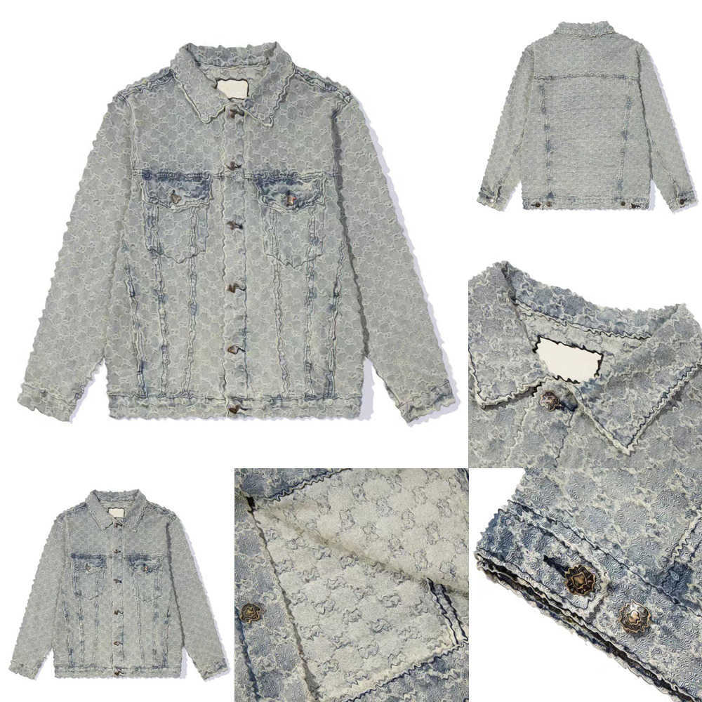 

2023ss new highS quality casual fashion men women outerwear brand designer denim button jacket UOE2