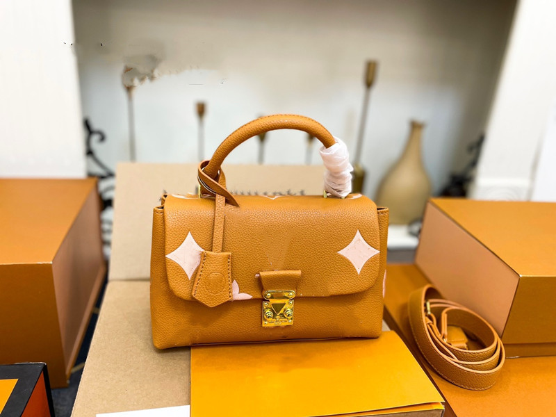 

Evening Bags flap Madeleine BB Women Shoulder Crossbody Bag Leather Embossing Designer Handbags Lady Tote Purses Luxury Messenger Bags, White #1