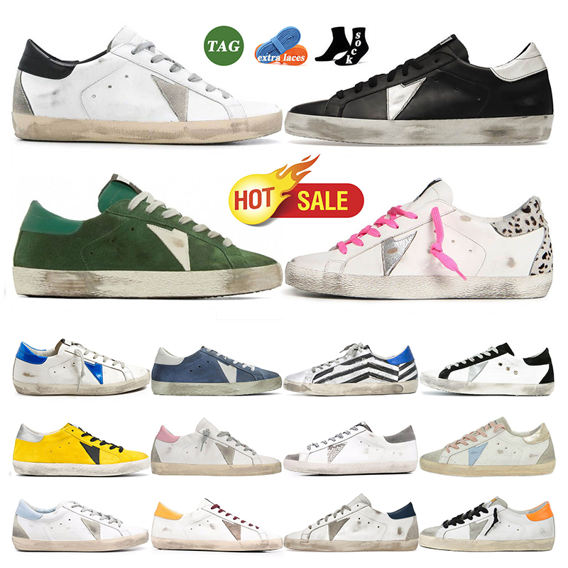 

Classic casual shoes designer Platform men women trainers shoe black white silver ice blue flat luxury shoe Goldens Gooses Sneakers super star, 31
