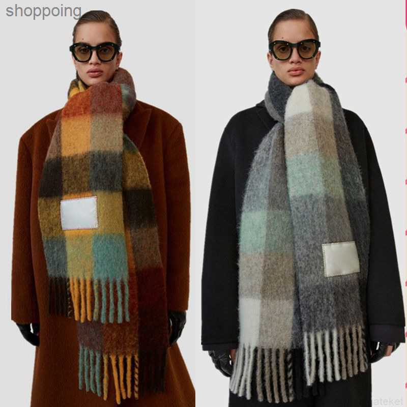 

Men Ac and Women General Style Cashmere Scarf Blanket Women's Colorful Plaid8lky