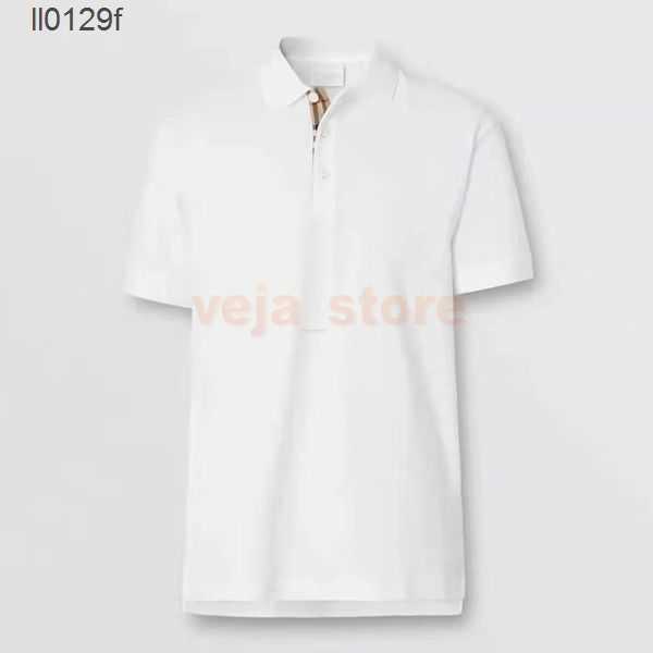 

2023 Designer luxury mens polo shirts t-shirt fashion business style casual short sleeve cotton high quality breathable summer tops clothing M- 1XEJ, Black