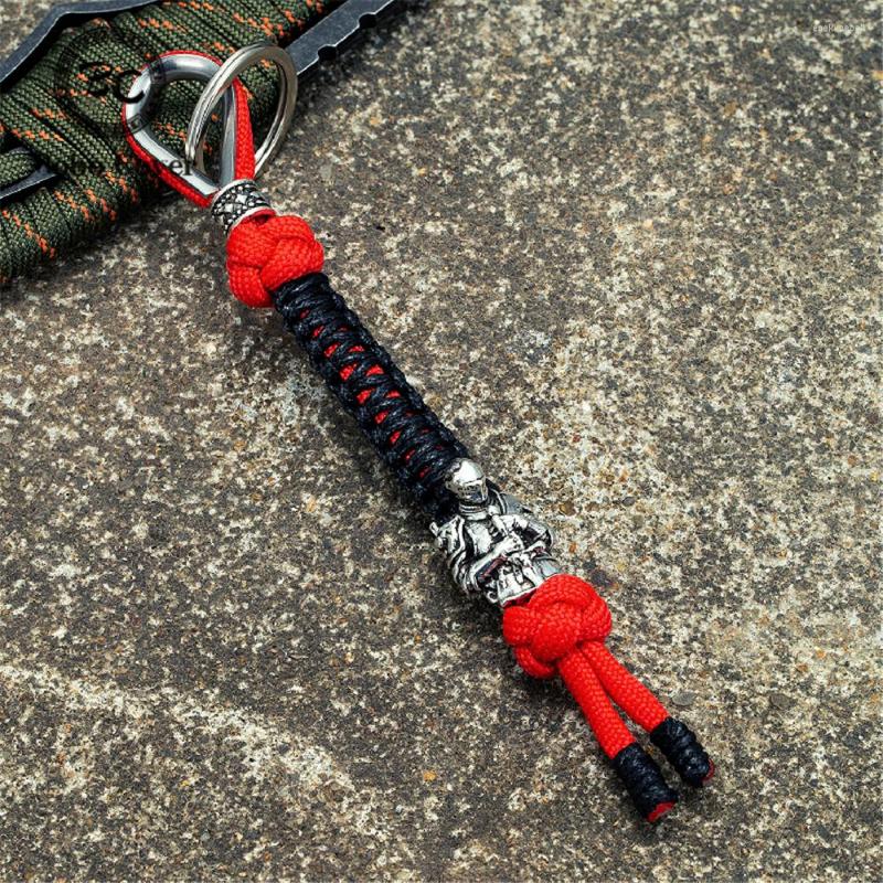 

Keychains Handmade Norse Viking Knight Key Chain Mens Survival Paracord Rope Car Keyring King Arthur Knife Pendant Amulet Antique Jewelry