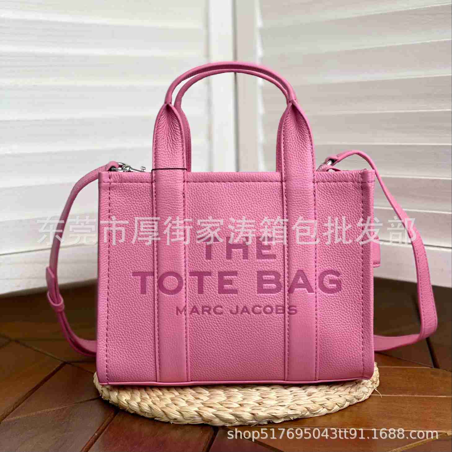 

the Tote Marc Springsummer Mj New Fashion Genuine Leather Mini Tote Bag Women's Solid Handbag Litchi Pattern Jacobstrbpjocobs, Green