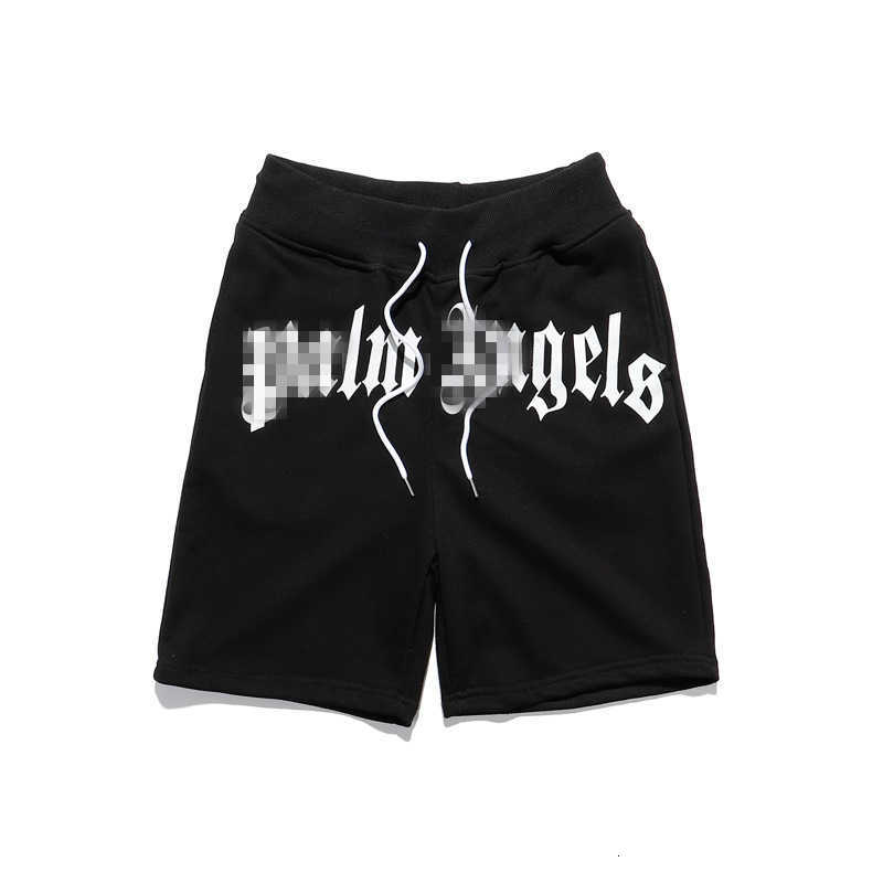 

Pants Angel Fashion Palm Brand Hip Hop Loose Letter Printing Sports Casual Shorts for Men and Women's Capris, Black