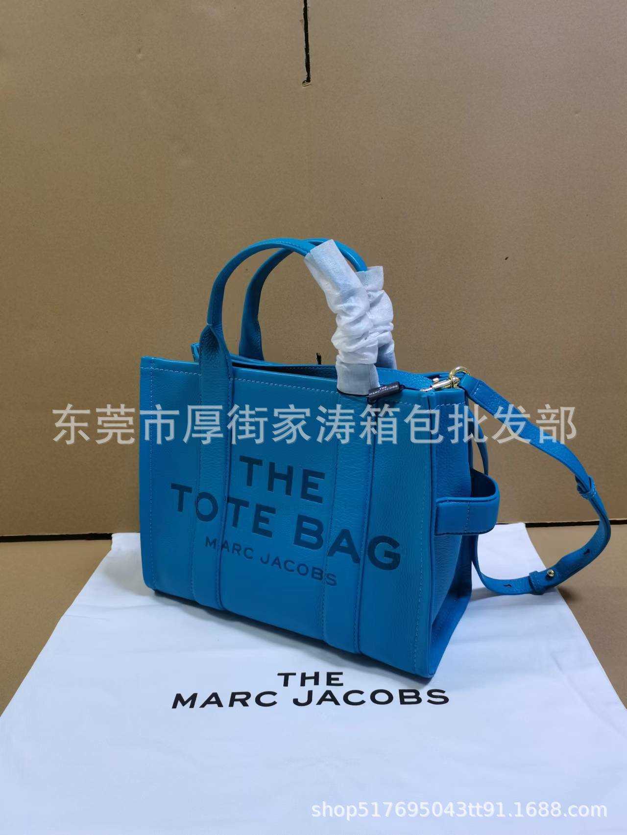 

the Tote Marc Springsummer Mj New Fashion Genuine Leather Mini Tote Bag Women's Solid Handbag Litchi Pattern Jacobsncnhjocobs, White