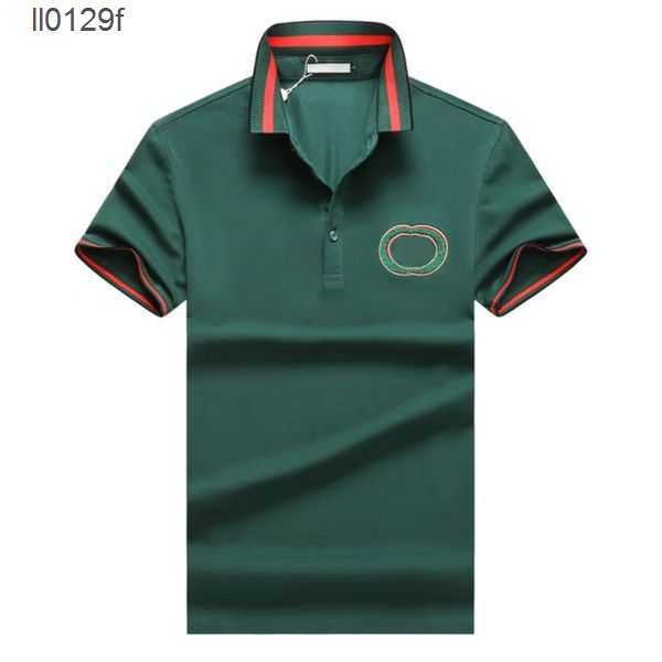 

designer mens polo shirt top luxury brand breathable quick drying short sleeve simple lapel button business casual versatile summer t various styles DW3R, 2-1