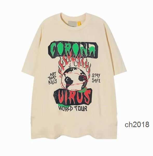 

2023 Men's T-shirts Designer Galleryes depts Shirt Alphabet Print Trendy Trend Basic Casual Fashion Loose Short T-shirt Half Sleeve TeeS WXLF, 39