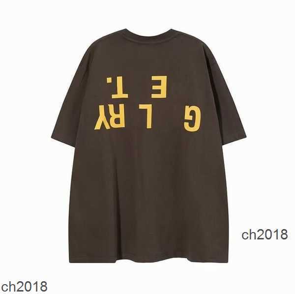 

2023 Men's T-shirts Designer Galleryes depts Shirt Alphabet Print Trendy Trend Basic Casual Fashion Loose Short T-shirt Half Sleeve TeeS HZFR, 37