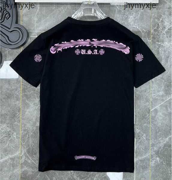 

Mens Tshirts Luxury Classic Mens t Shirts Ch Brand Fashion Men Sanskrit Tshirt Horseshoe Heart Cross Designer Tshirts Man Hip Hop Chromes Black WHITE pink 4GQK, Customize