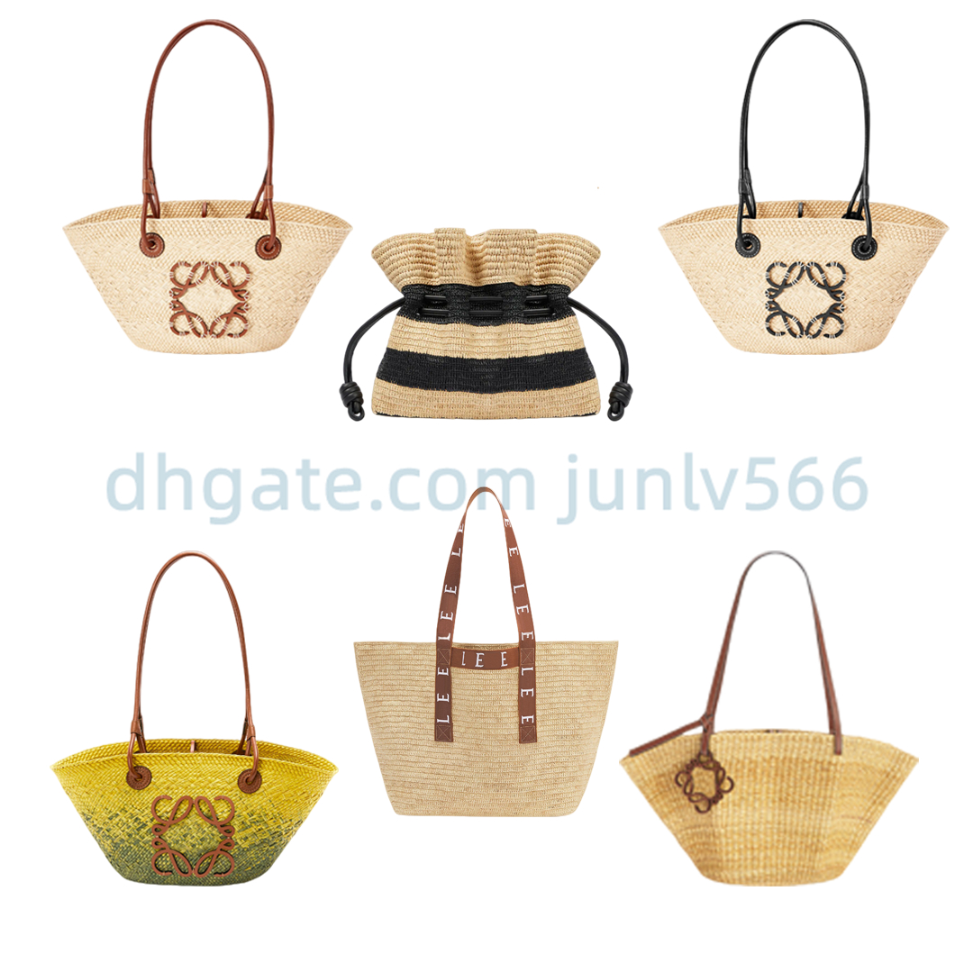 

Top quality Summer woven raffia bags women handmade beach hand bags travel bohemian lady leisure time handheld shoulder bags large capacity shopping bags tote, Red shoulder strap