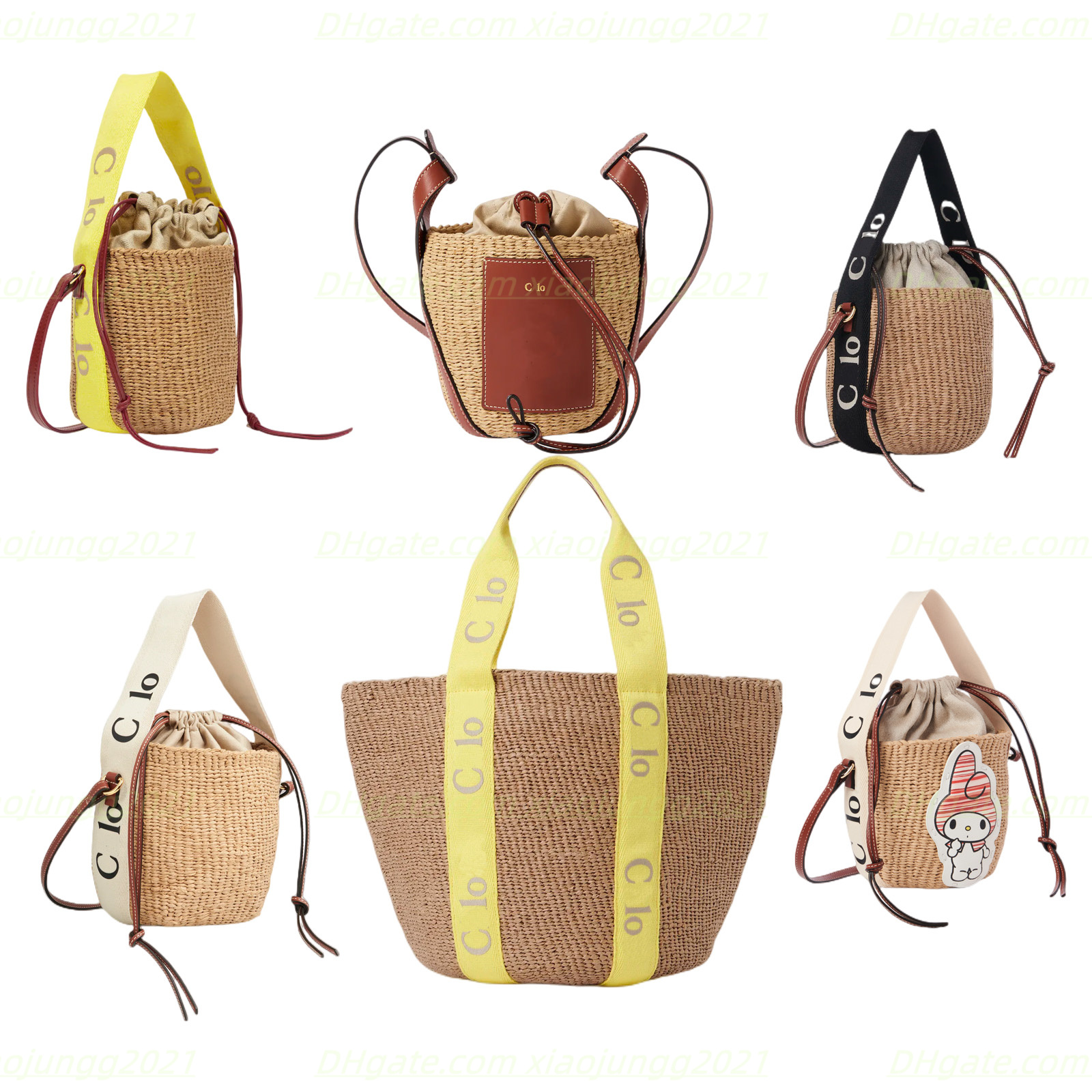 

Luxury designer Women Cross Body totes embroidery Bags quality origina MY MELODY shopping bags Satchels Bags Woven bag shoulder bags handbags, Orange