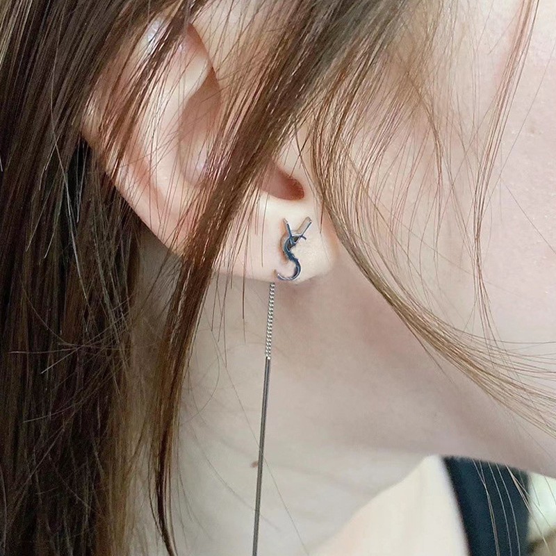 

Brand Designer Diamond Stud Earrings Designer Jewelry Fashion Silver Earring For Lady Women Party Studs Hoops Wedding Engagement Tassel Ear Thread Dropshipping