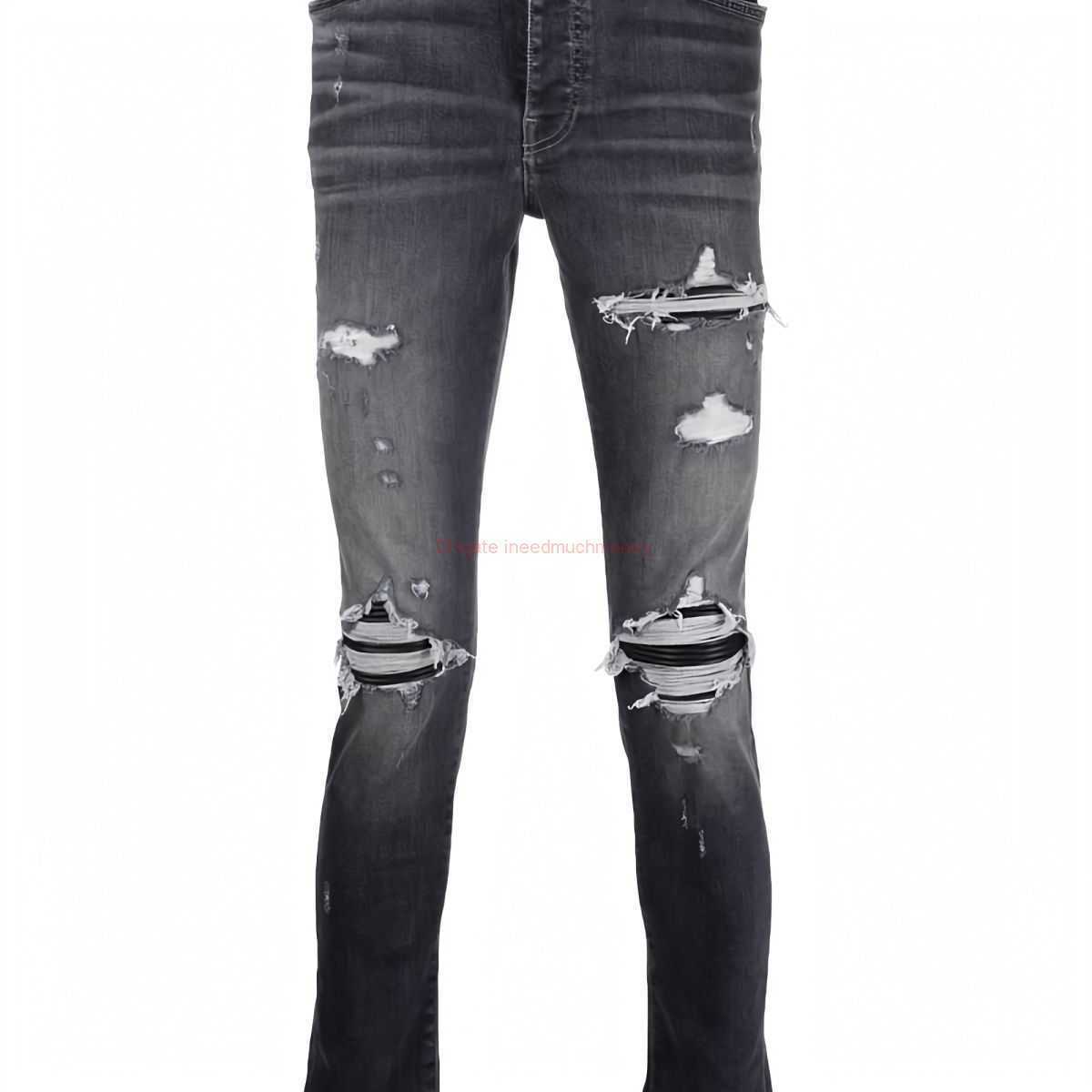 

Designer Clothing Amires Jeans Denim Pants Amies Store Trend Brand Jeans Men Distressed Ripped Skinny Motocycle Biker Rock Hip hop Pant Fashion Straight Trousers 19, Beige