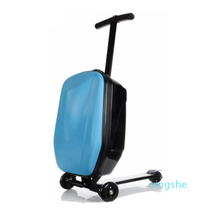 

Suitcases Carrylove Adults Scooter Luggage Carry On Rolling Suitcase Lazy Trolley Bag With Wheels