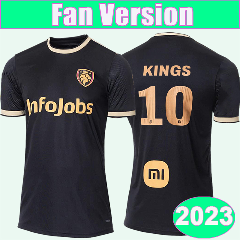 

2023 Ultimate Mostoles Mens soccer jerseys KINGS League UBON GIO FERINU JUANMA Breathable Home Black Football Shirts, Qm13656 2023 home no patch