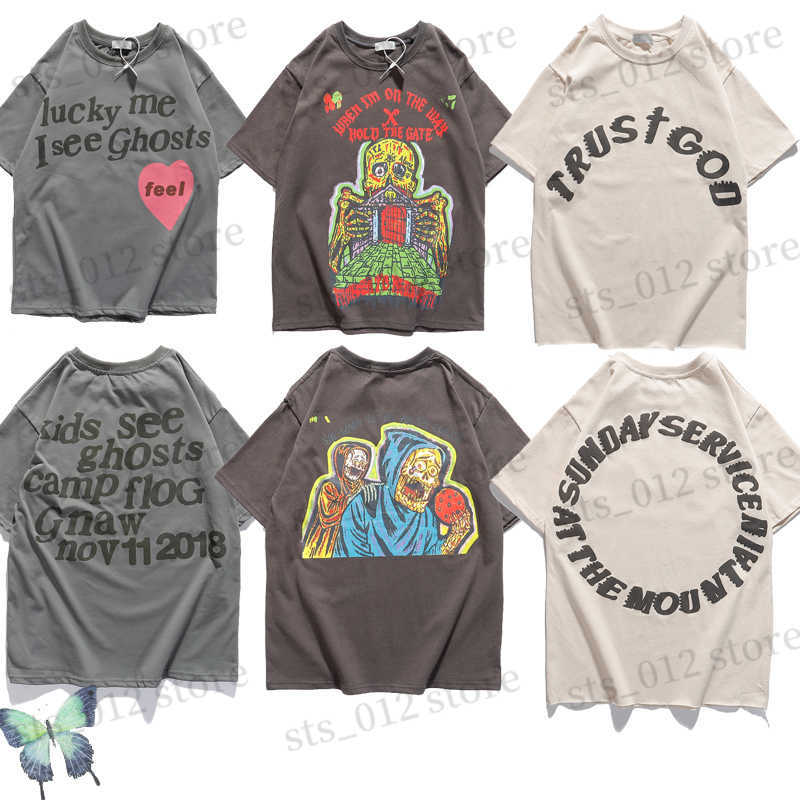 

Men's T-Shirts T-shirt Trust God T Shirt Sunday Service Men Women Lucky My I See Ghost Top Tees T230523, 227