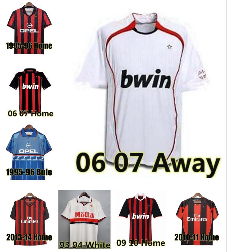 

KAKA 90 91 Retro SOCCER JERSEYS home shirts 96 97 Gullit 02 03 04 Maldini Van Basten football RONALDO Inzaghi AC 06 07 09 10 SHEVCHENKO MILAN