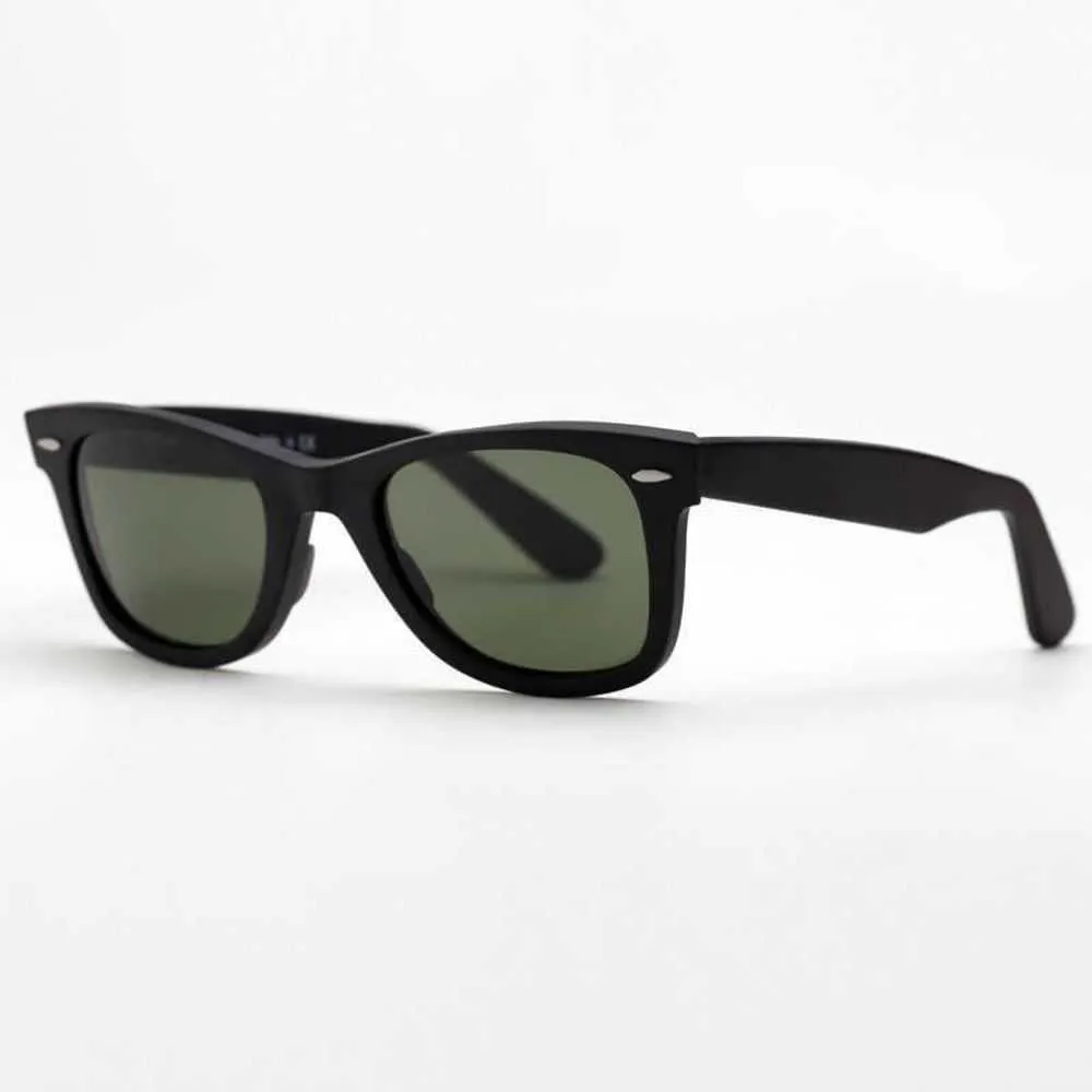 

Wayfarer Luxury Square Sunglasses Men Women Acetate Frame with Ray Glass Lenses Sun Glasses for Malebl1g