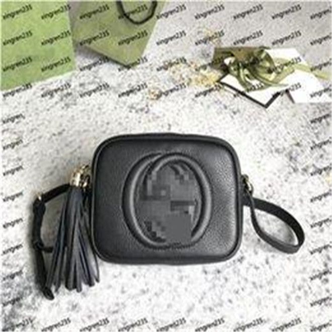 

SOHO DISCO Handbags Designer Bags Genuine Leather Shoulder Bags letters-patterns tassel Wallets Women Handbag Fashion Crossbody 0012, Black