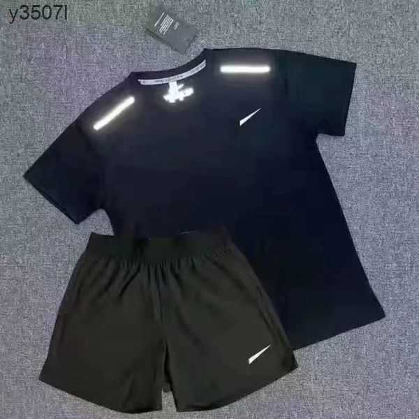 

tar tracksuit summer quick drying set t shirt designer sports student training track and field running basketball sportswear Asian size EMR5