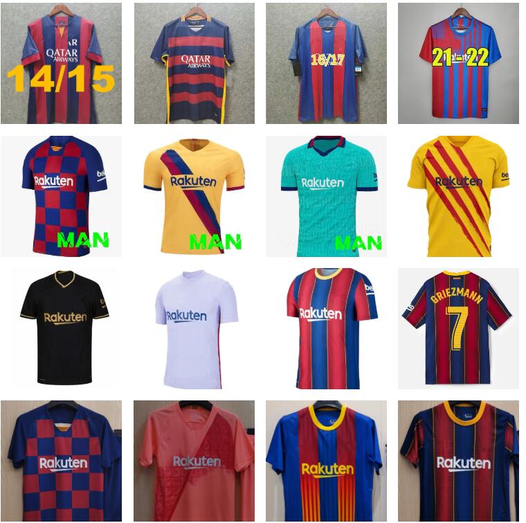 

18 19 20 21 Retro barcelona PUYOL A.INIESTA XAVI MESSIs soccer jerseys 2014 2015 2016 2017 2018 2019 2021 2022 home NEYMAR JR PIQUE SUAREZ vintage classic football shirt, 21/22