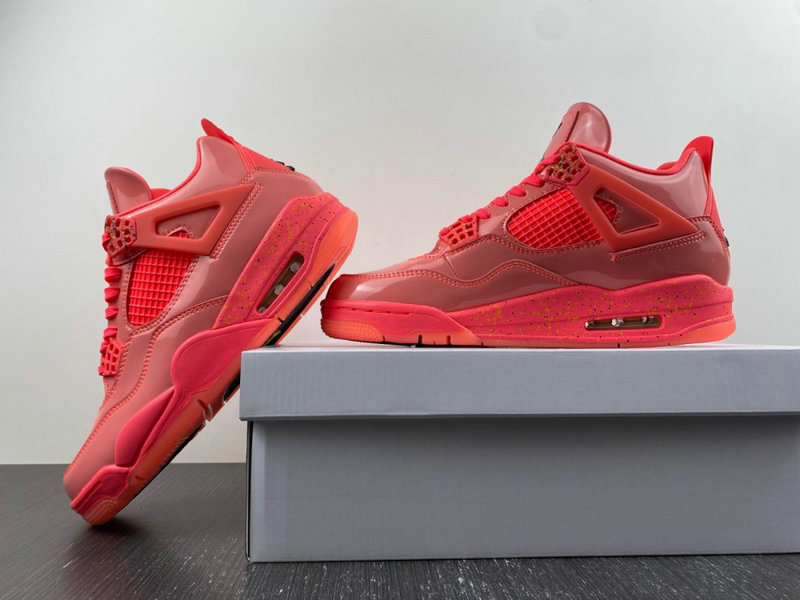 

2023 new retro sports 4 NRG Hot Punch men/women/kids basketball shoes Powder patent leather IV youth GS big boy basketball sneakers