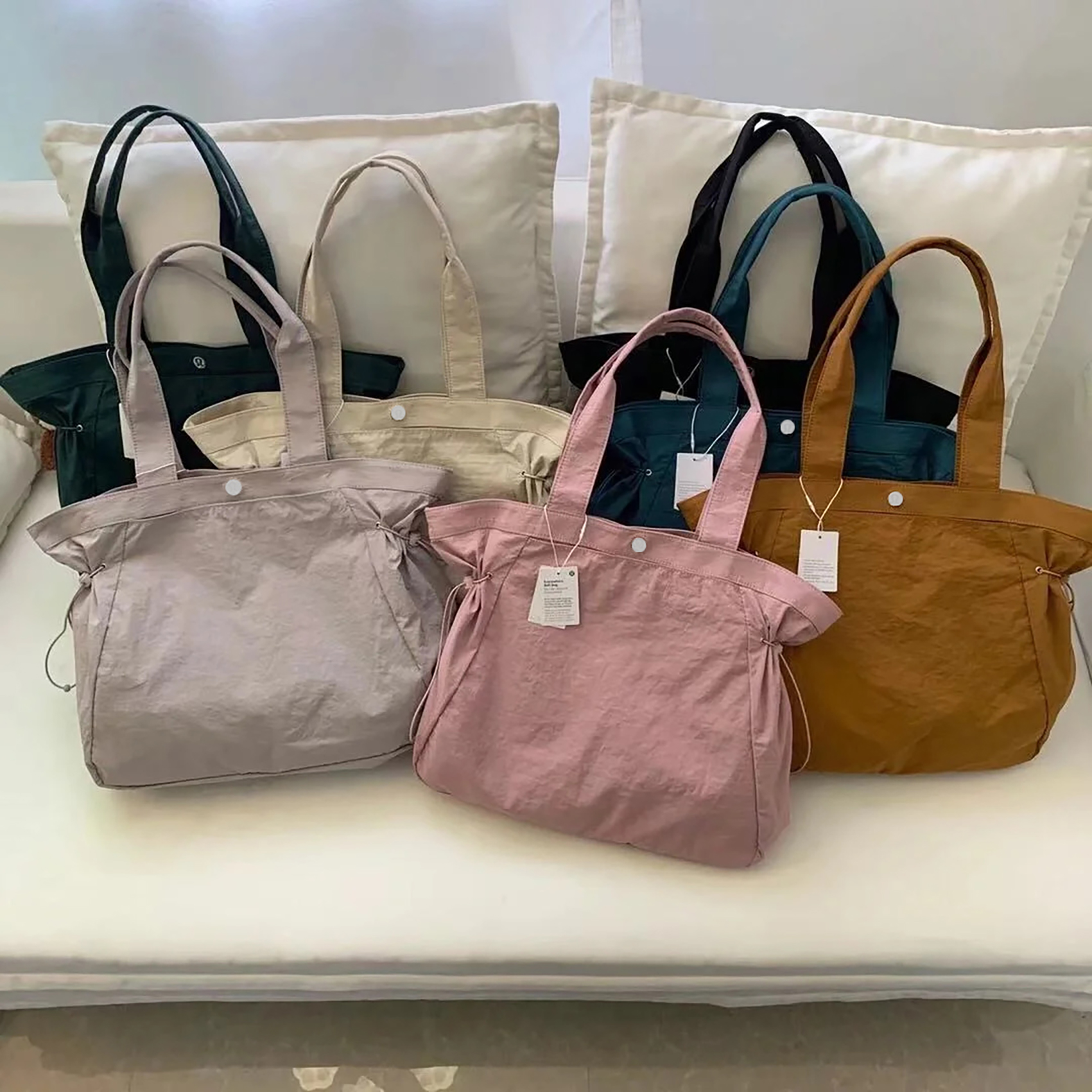 

luxury lulu woman toiletry Shoulder bag premium quality Fashion purse designer hand Bags Clutch bags men Shopping nylon large gym canvas totes luggage cross body Bag, Blue