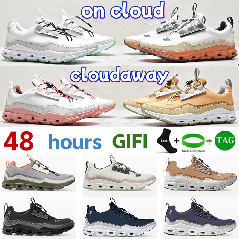 

2023 on cloud cloudaway Outdoor Shoes men women trainers Undyed-White Green Glacier Chile Red Walnut Ice Moss Black Rock Alloy Ivy Designer sneakers Climbing shoe, 02 glacier walnut