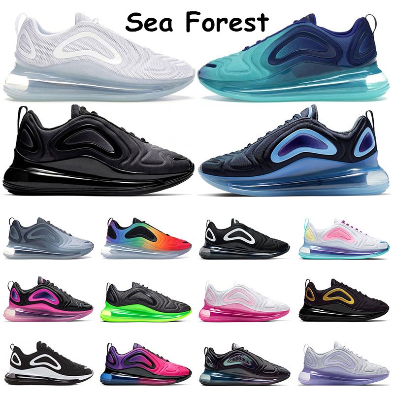 

720 Men Sneakers Breathable Running shoes Sea Forest White Platinum Black Anthracite Lava Oreo Obsidian Cool Grey Bubble Pack Women Sports Trainers