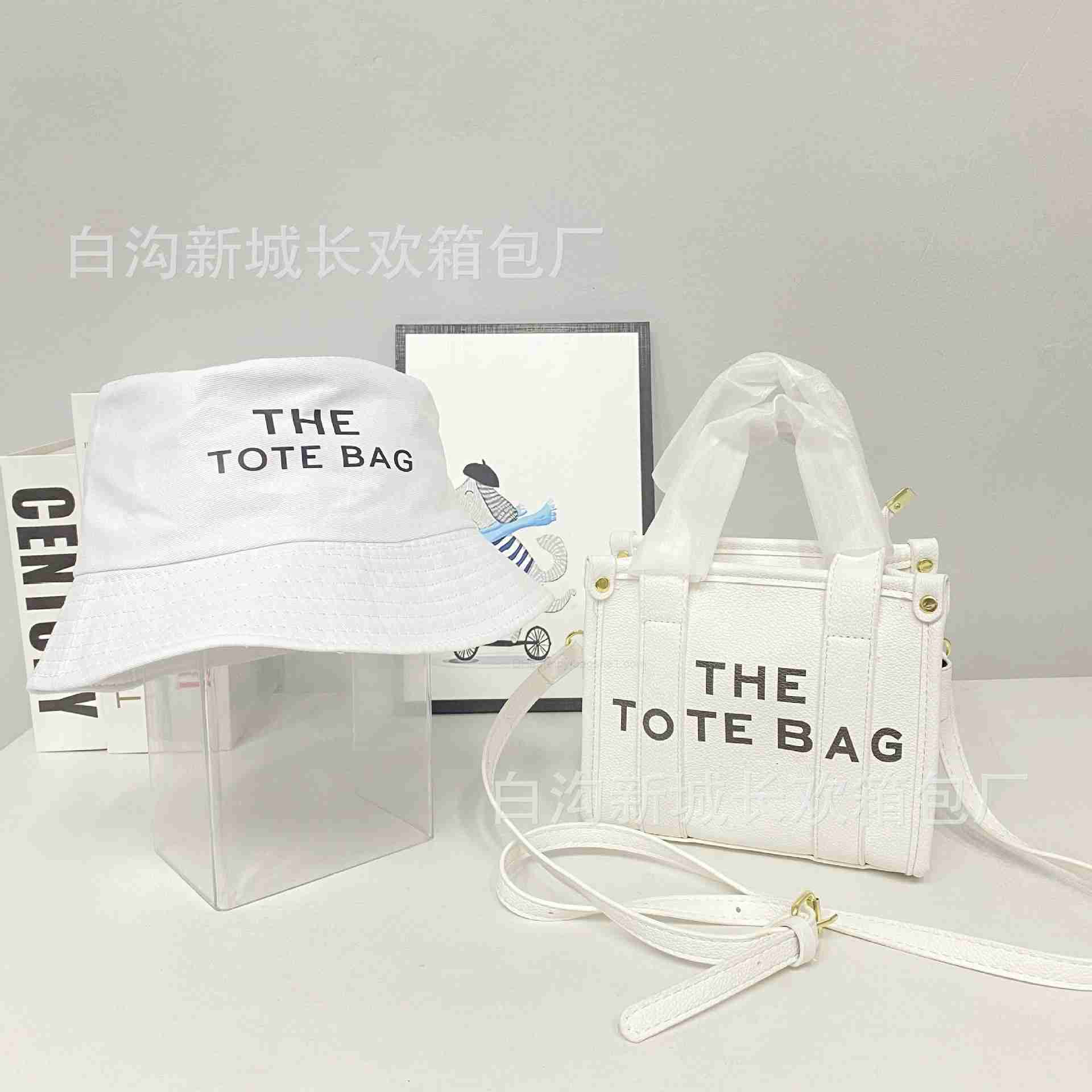 

the Tote Marc Women's Springsummer New Mini Tote Letter Handbag One Shoulder Small Square Bag Jacobslsr2jocobs, White10