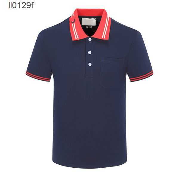 

2023 Designer short sleeve polo shirt men's same fashion top business clothing Black POLO embroidered collar details multi-color multi-colors Tee 3-XXXL YJKK