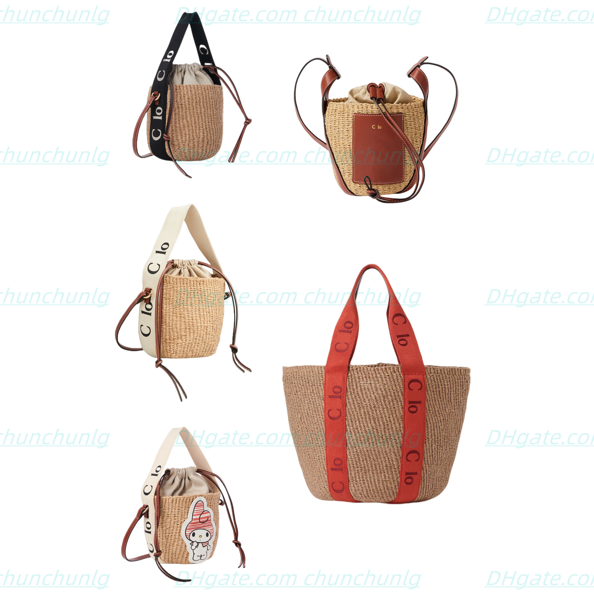 

New items embroidery arge casual shopping bags Satchels Bags Woven bag Luxury designer Women shoulder bags Totes Fashion handbags Cross Body bags, Orange