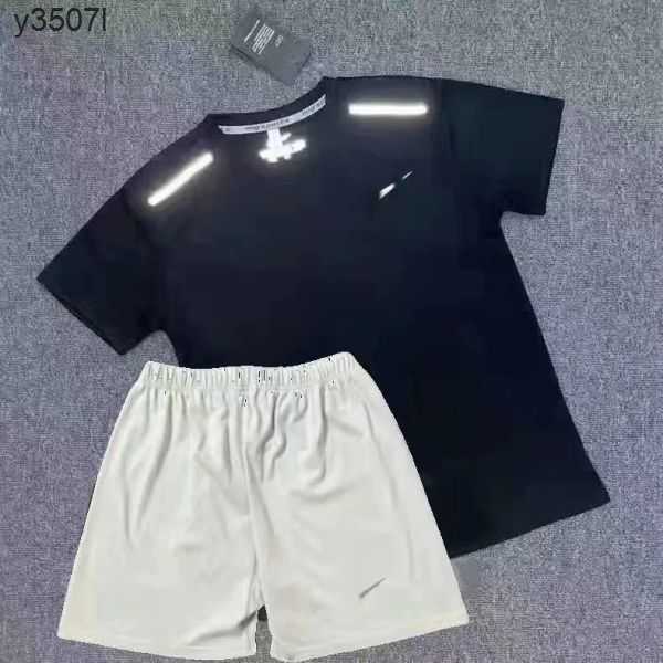 

tar tracksuit summer quick drying set t shirt designer sports student training track and field running basketball sportswear Asian size L8RP