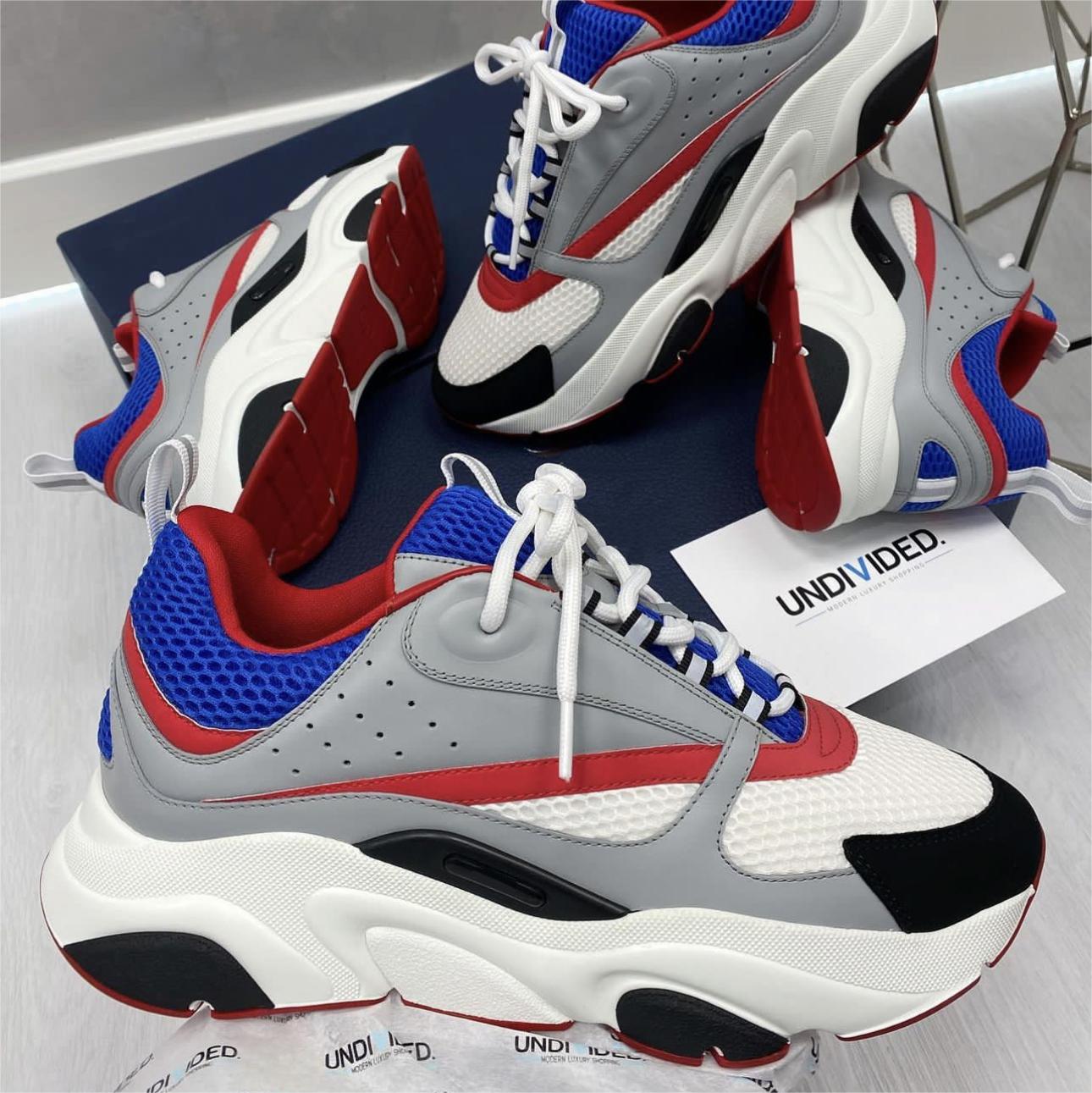 2023 B22 Casual Chaussures Baskets Réfléchissantes Hommes Femmes Baskets En Cuir De Veau Patchwork Sneaker oblique Chaussure Technique Plate-Form