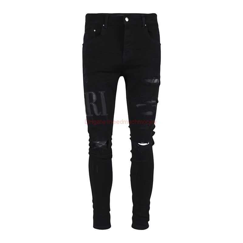 

Designer Clothing Amires Jeans Denim Pants Amies Store Trend Brand Jeans Men Distressed Ripped Skinny Motocycle Biker Rock Hip hop Pant Fashion Straight Trousers 14, Beige