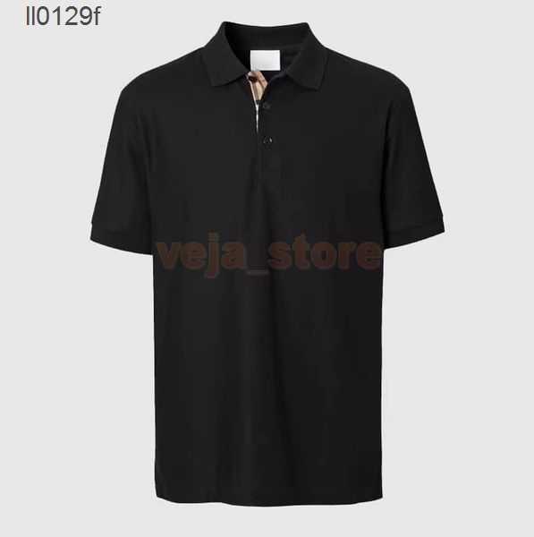 

2023 Designer luxury mens polo shirts t-shirt fashion business style casual short sleeve cotton high quality breathable summer tops clothing -2XL Q032, White