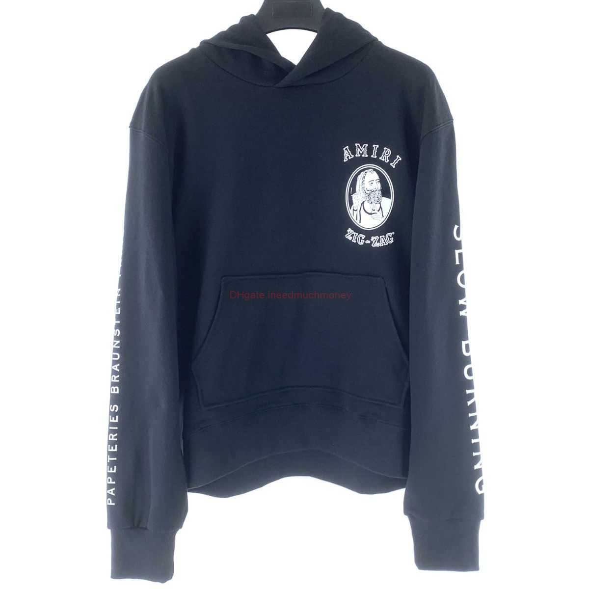 

Designer Clothing Mens Sweatshirts Amires Am Hoodies Amies New Product Human Head Print Letter Hooded Black Longsleeved Loose Sweater Trend Men Women 2022 Fashion B, Shipping fee