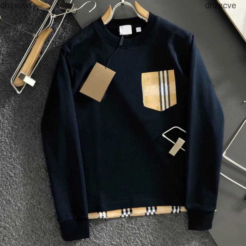 

Mens hoodie sweatshirt bur designer sweater plaid pocket long sleeve tshirt men women pullover coat 4xl 5xl QYL1, No.9