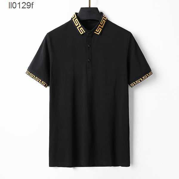 

2023 Mens Stylist Polo Shirts Luxury Men's Polos Designer printing Clothing Short Sleeves Fashion Summer Joker A portrait T-Shirts vercace shirt Tops M-3XL AEF8