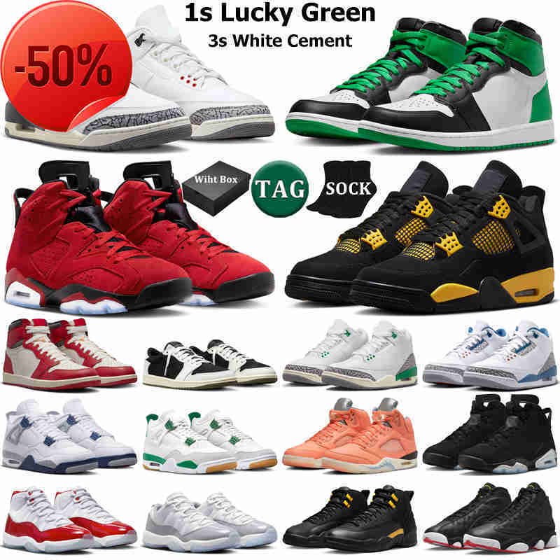 

2023 men womens basketball shoes 1s low Olive Reverse Mocha 3s 11s White Cement Grey Lucky Green 4s Thunder 5s UNC 6s Toro Bravo 12s 13s Black Taxi Playoffs sports, 28