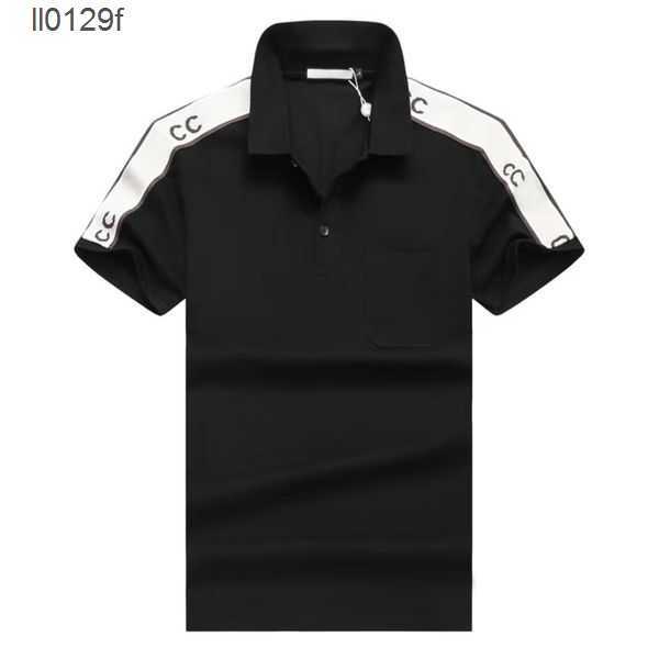 

designer mens polo shirt top luxury brand breathable quick drying short sleeve simple lapel button business casual versatile summer t various styles 8KKX, 8-1