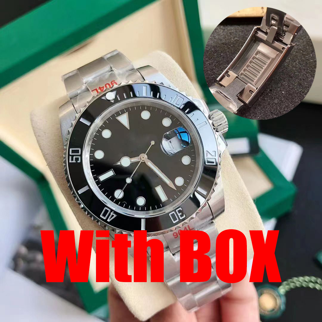 

Designer Watches High Quality Mens Watch Ceramic Bezel Automatic Movement Mechanical Watches 904L Stainless Steel Band 41mm Business Waterproof Wristwatch, Box